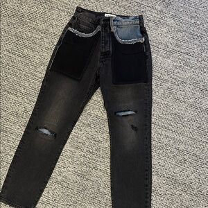 Women  Black Distressed Jeans